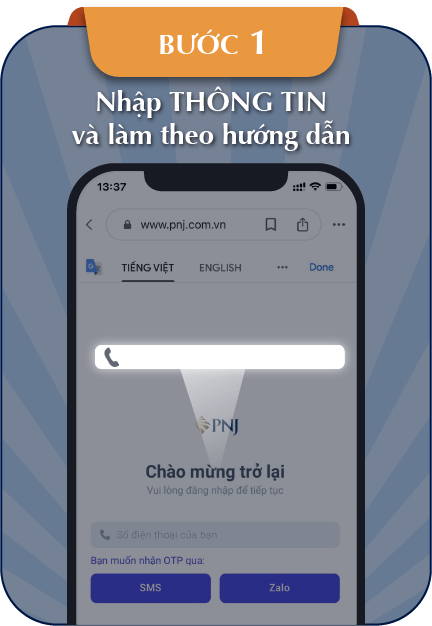 Bấm Tham gia ngay - Nhập Thông tin và làm theo hướng dẫn
