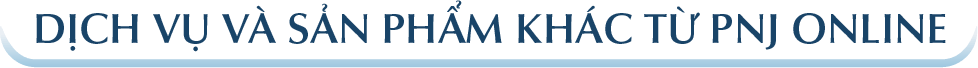 DỊCH VỤ & SẢN PHẨM KHÁC TỪ PNJ ONLINE