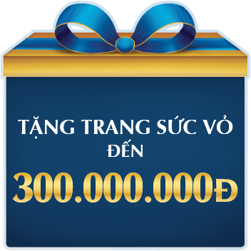 TẶNG TRANG SỨC VỎ ĐẾN 300.000.000Đ