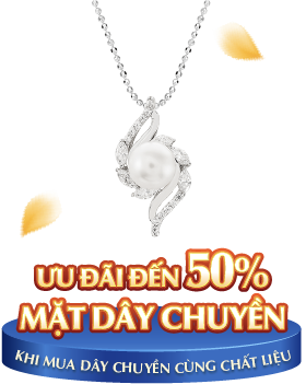 ƯU ĐÃI ĐẾN 50% MẶT DÂY CHUYỀN Khi mua kèm dây chuyền cùng chất liệu