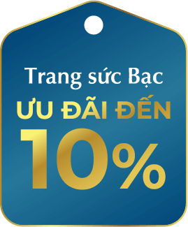 Trang sức Bạc Ưu đãi đến 10%