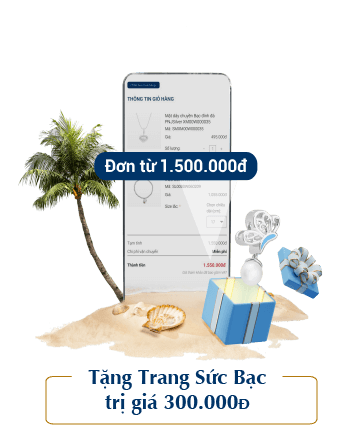  Tặng Trang Sức Bạc trị giá 300.000 Đơn từ 1.500.000đ