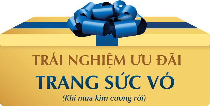 TRẢI NGHIỆM ƯU ĐÃI TRANG SỨC VỎ (Khi mua kim cương rời)
