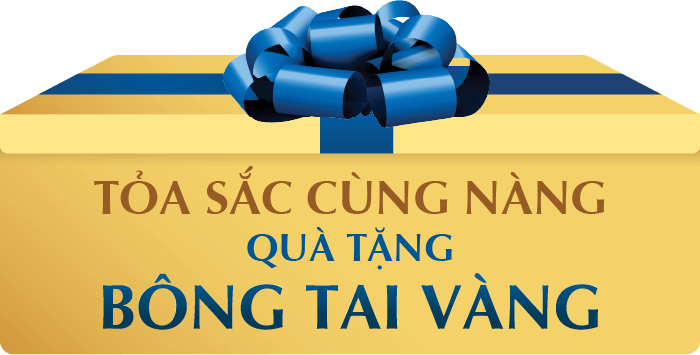 TỎA SẮC CÙNG NÀNG QUÀ TẶNG BÔNG TAI VÀNG
