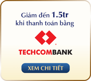 TECHCOMBANK ƯU ĐÃI 1TR5 KHI THANH TOÁN BẰNG THẺ TECHCOMBANK