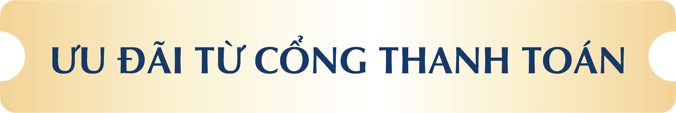 ƯU ĐÃI TỪ CỔNG THANH TOÁN