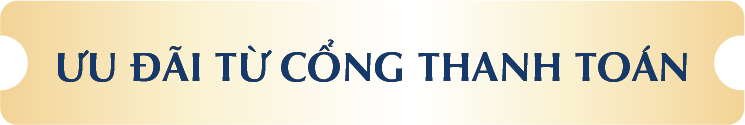 ƯU ĐÃI TỪ CỔNG THANH TOÁN