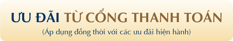 ƯU ĐÃI TỪ CỔNG THANH TOÁN - Áp dụng đồng thời với các ưu đãi hiện hành