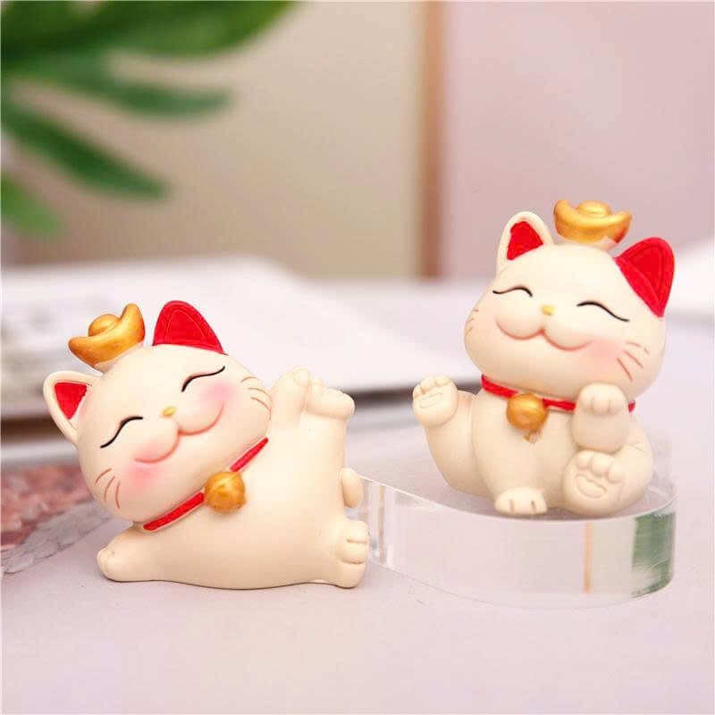 Tặng 01 bộ Mèo may mắn (2 con mèo)