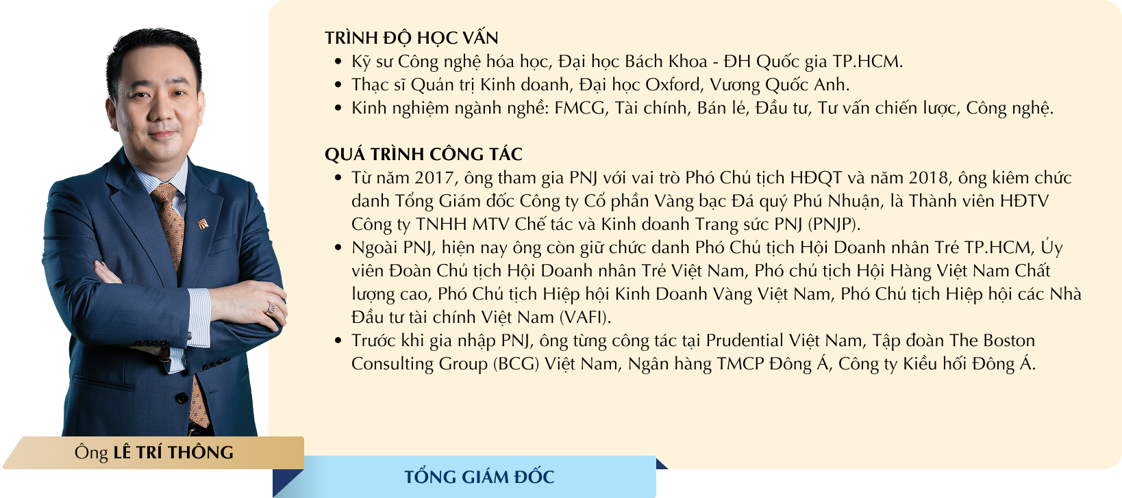 Ông LÊ TRÍ THÔNG