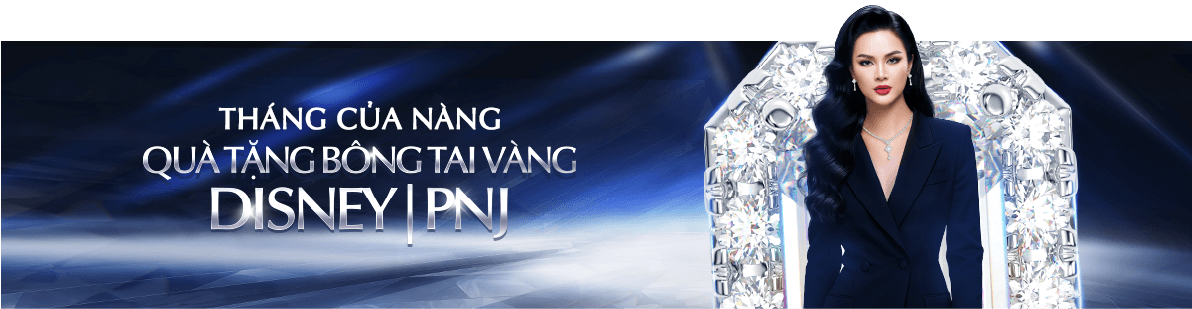 THÁNG CỦA NÀNG QUÀ TẶNG BÔNG TAI VÀNG DISNEY|PNJ