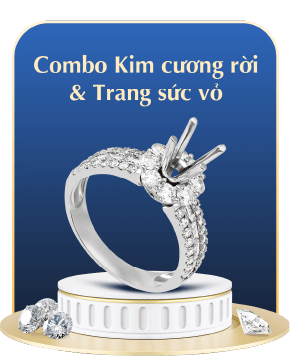 ƯU ĐÃI KIM CƯƠNG RỜI & TRANG SỨC VỎ ĐẾN 7% (Áp dụng cho khách hàng mua đồng thời Kim cương rời và Trang sức Vỏ)