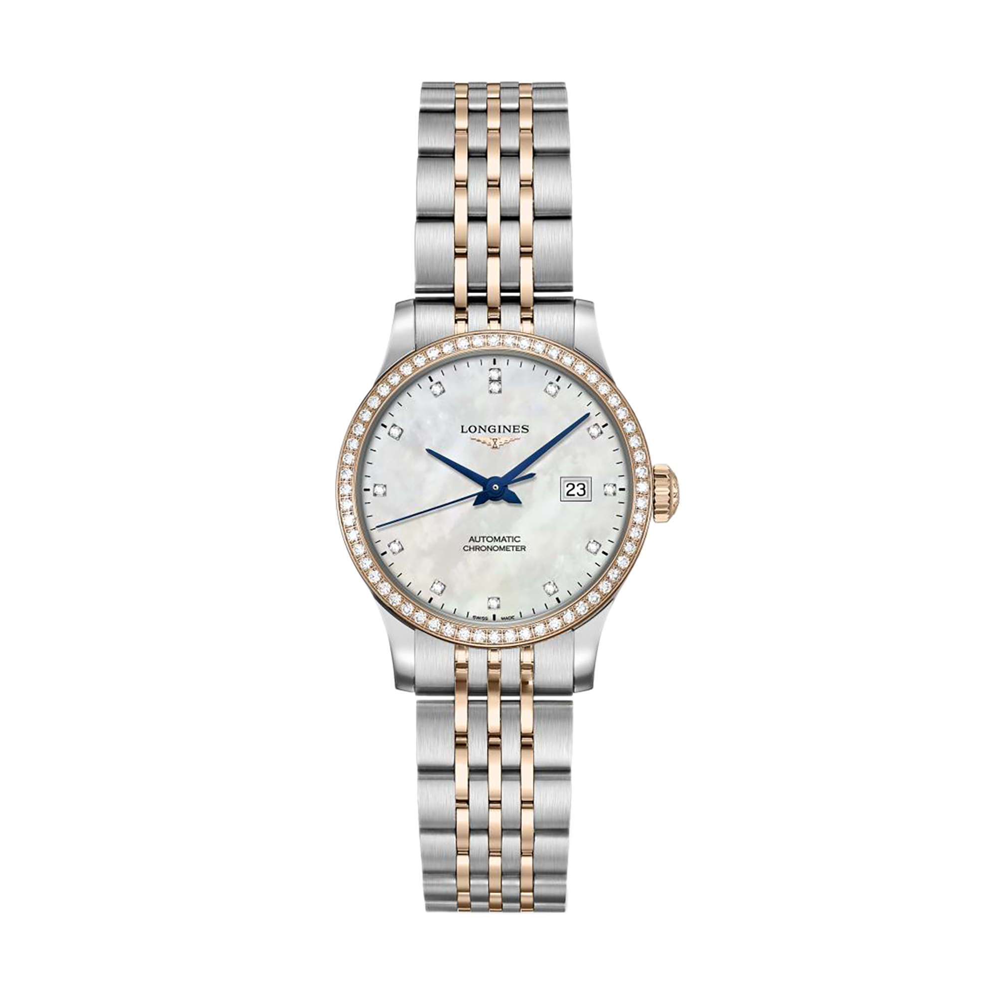 sp wfloawdds30.1186 dong ho longines record nu l2.321.5.89.7 day thep vang 18k 30 mm 1