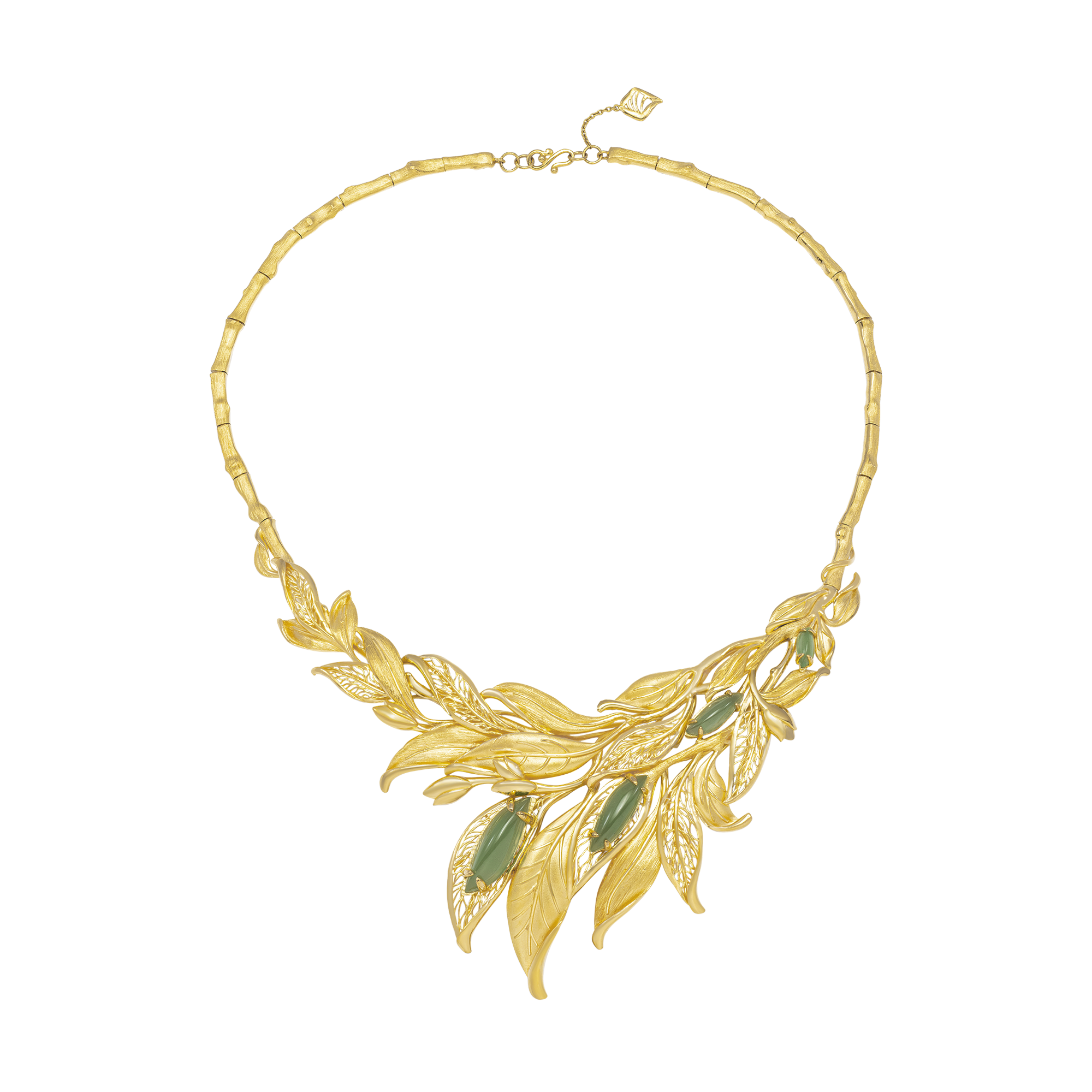 sp gcqtqty000003 day co cuoi vang 24k dinh da aventurine pnj la ngoc canh vang 100