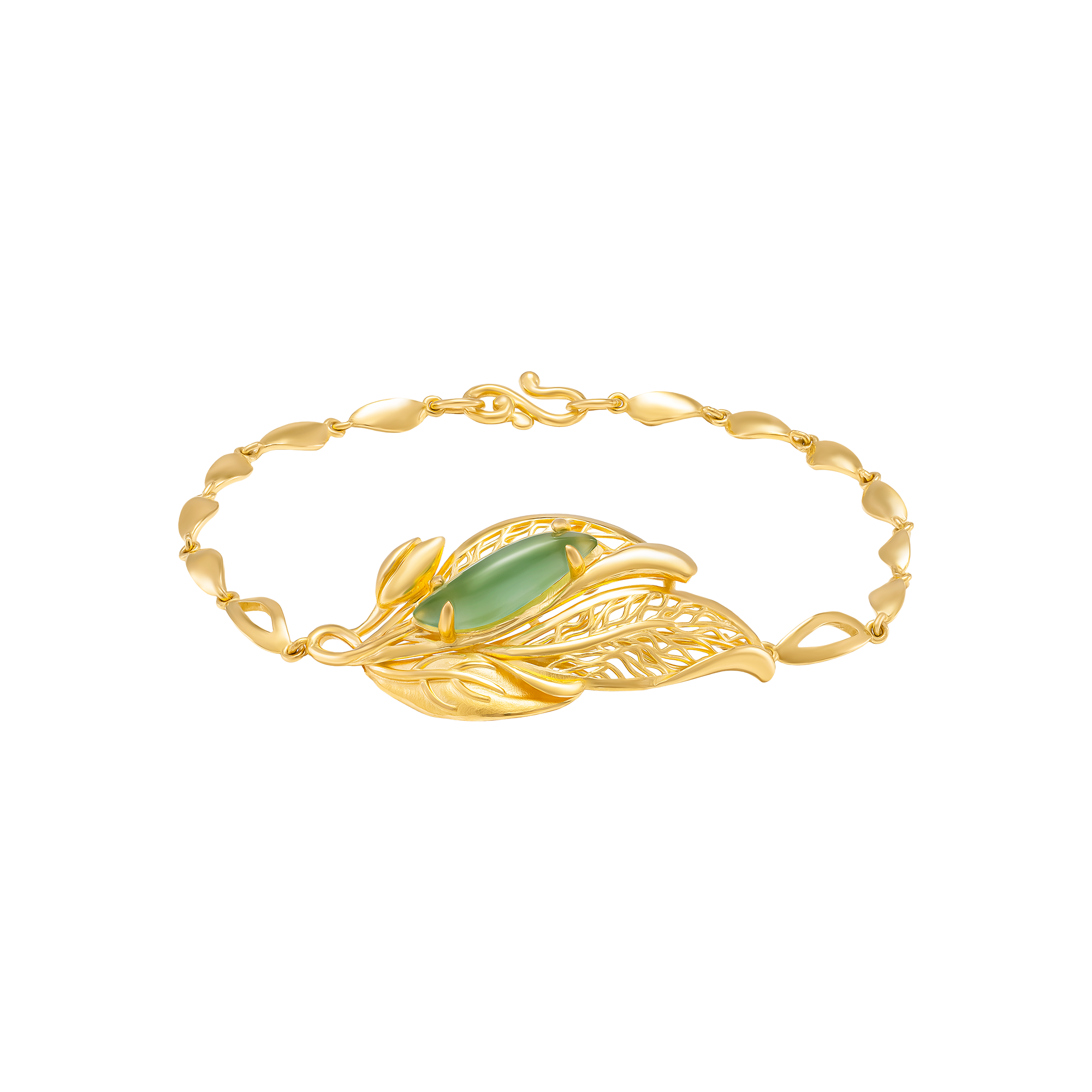 sp glqt00y000013 lac tay cuoi vang 24k dinh da aventurine pnj la ngoc canh vang 10