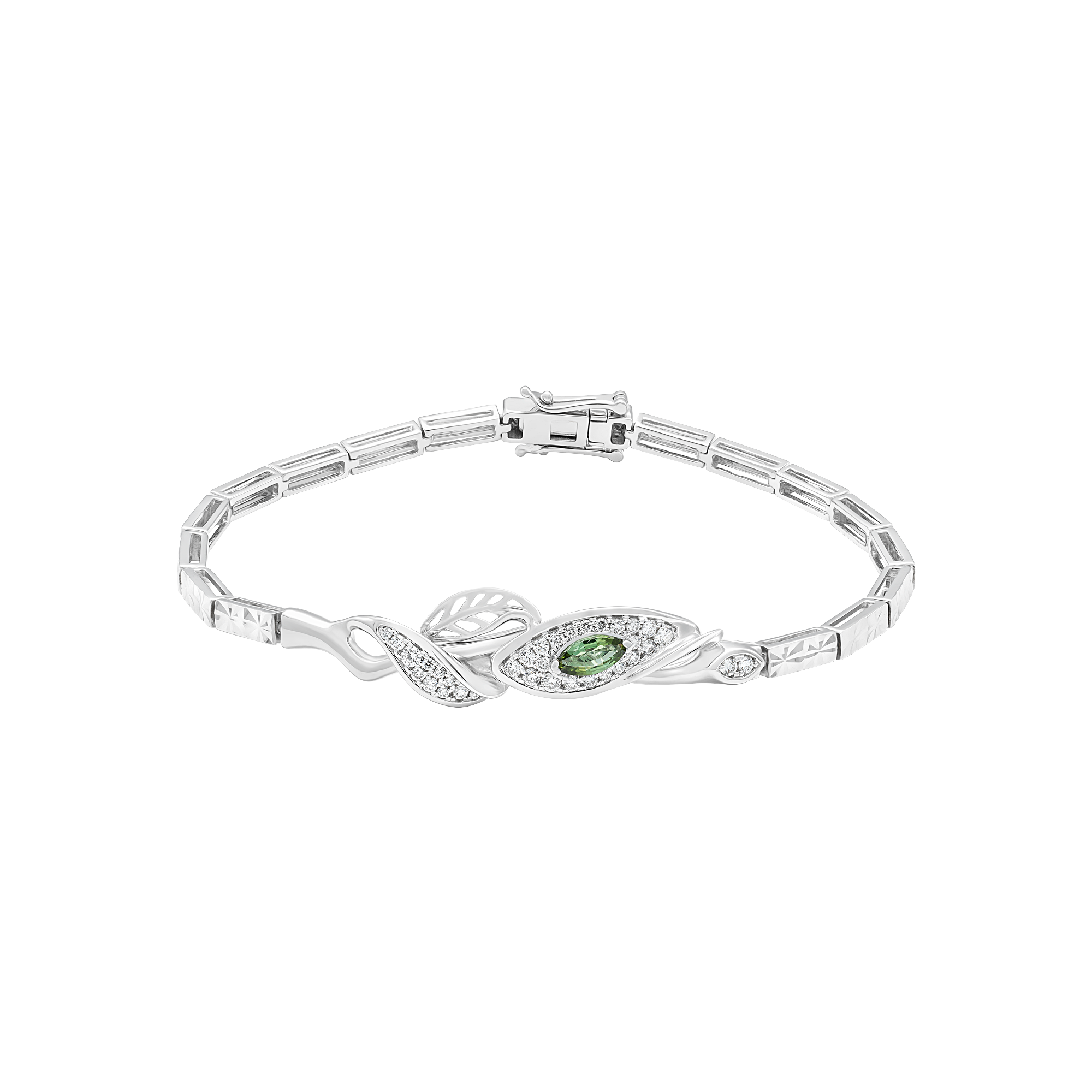 sp glddmxw000004 lac tay kim cuong vang trang 14k pnj la ngoc canh vang 001