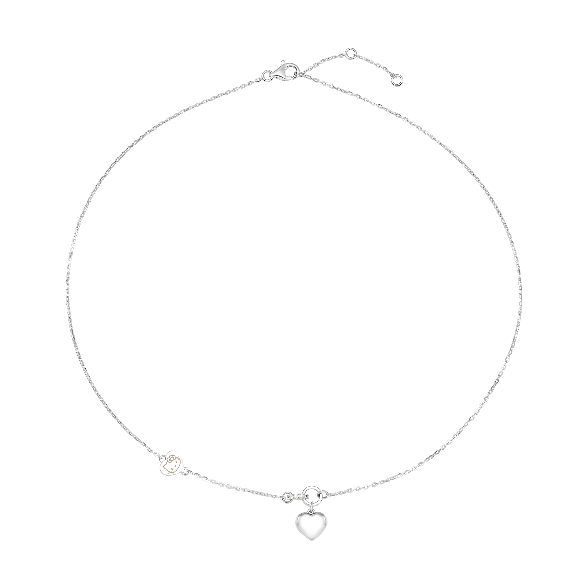 sp gcxm00w000262 day co vang trang 10k dinh da ecz pnj hello kitty 1