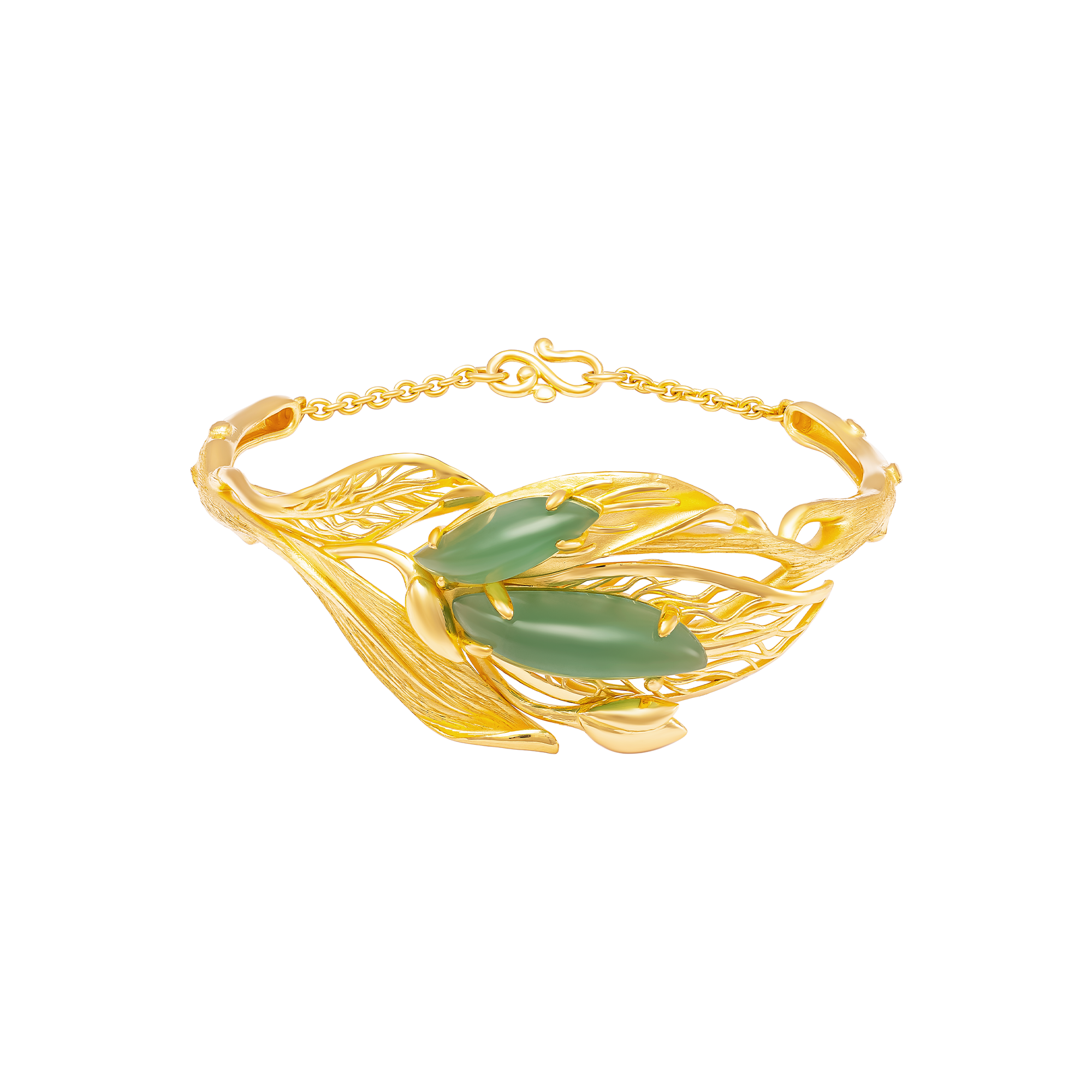 sp gvqtqty000001 vong tay vang dinh da quartz pnj la ngoc canh vang 10