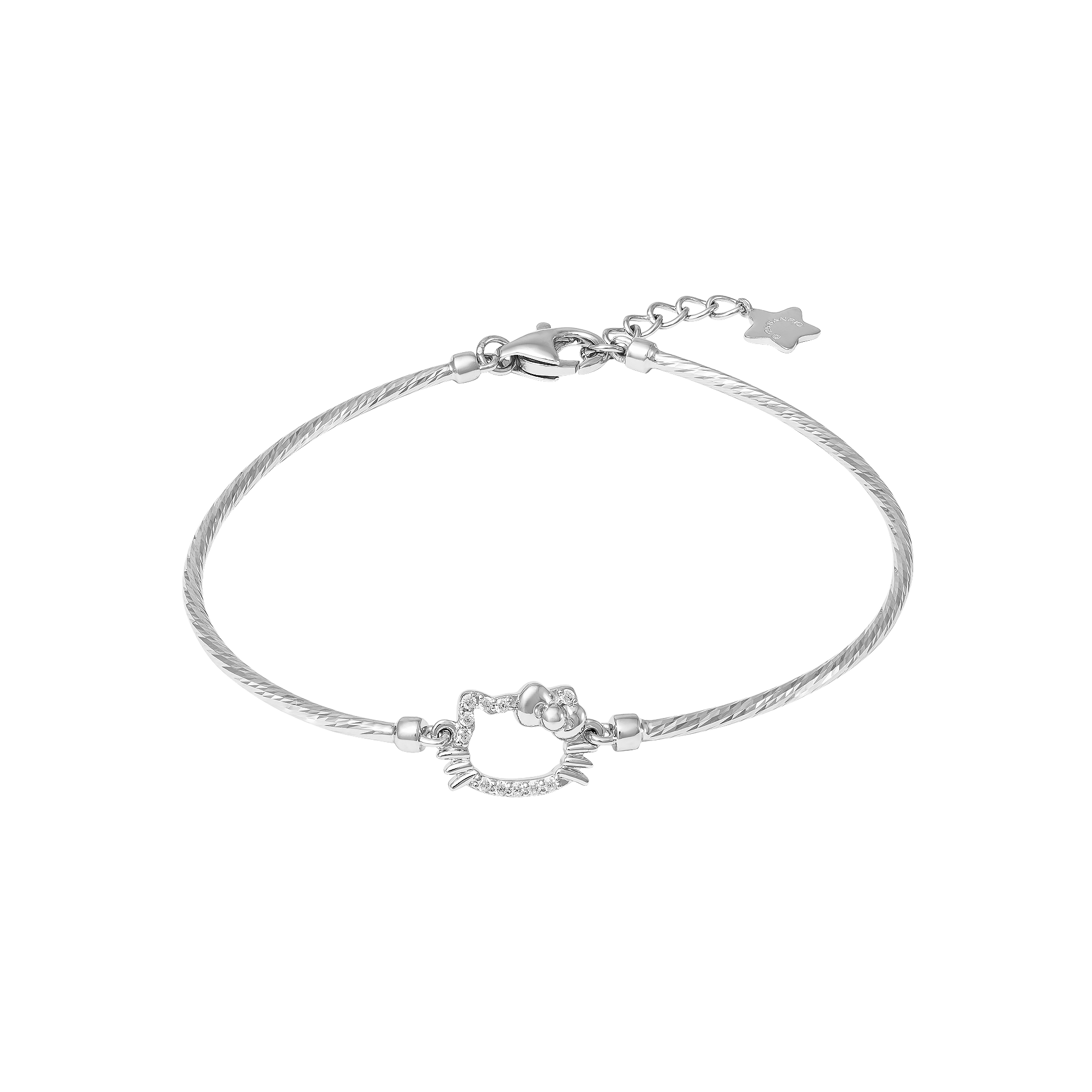 sp gvxm00w000430 vong tay vang trang 10k dinh da ecz pnj hello kitty 1