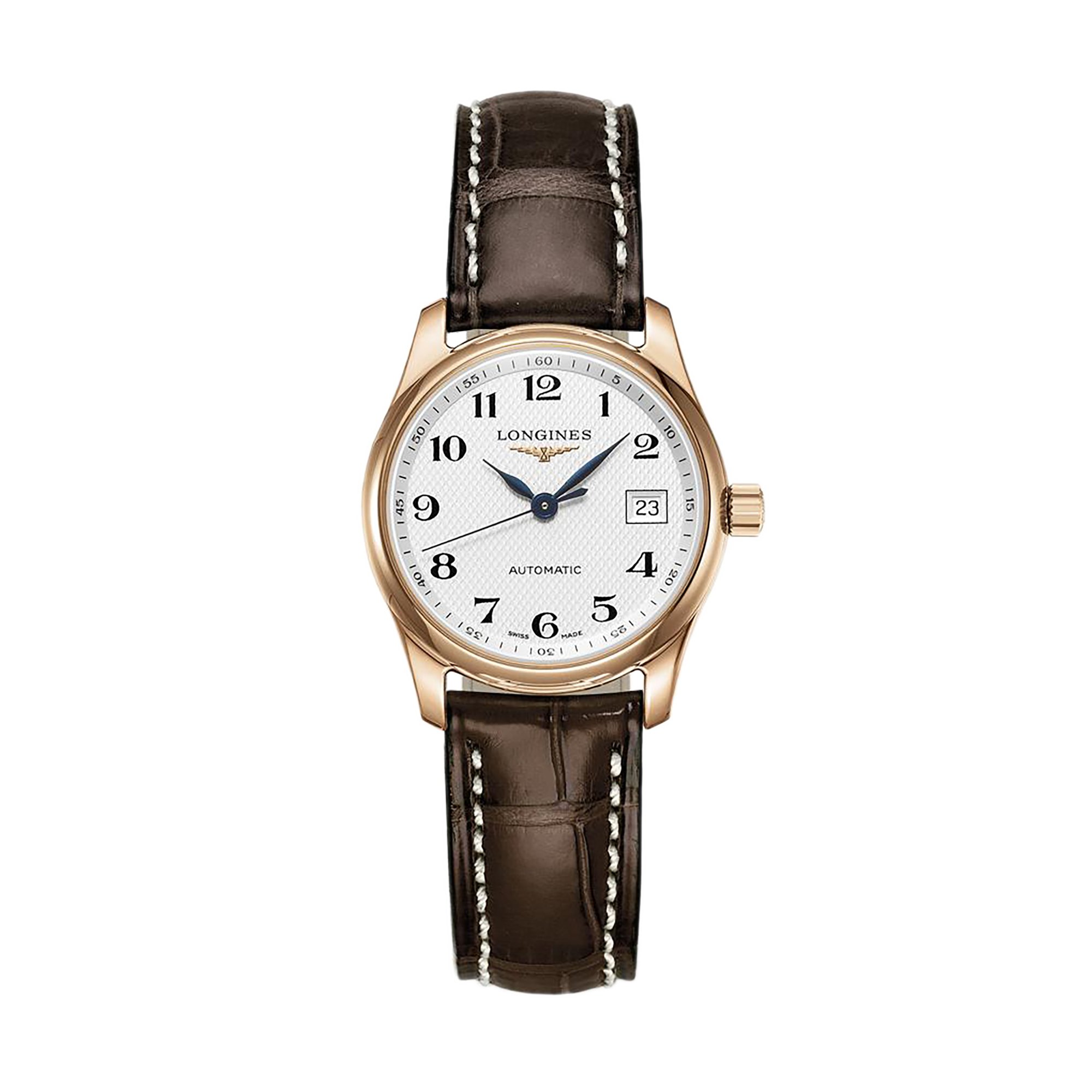 Đồng hồ Longines Longines Master Collection Nữ L2.257.8.78.3 Dây da tổng hợp. 29 MM Đồng hồ Longines Longines Master Collection Nữ L2.257.8.78.3 Dây da tổng hợp. 29 MM