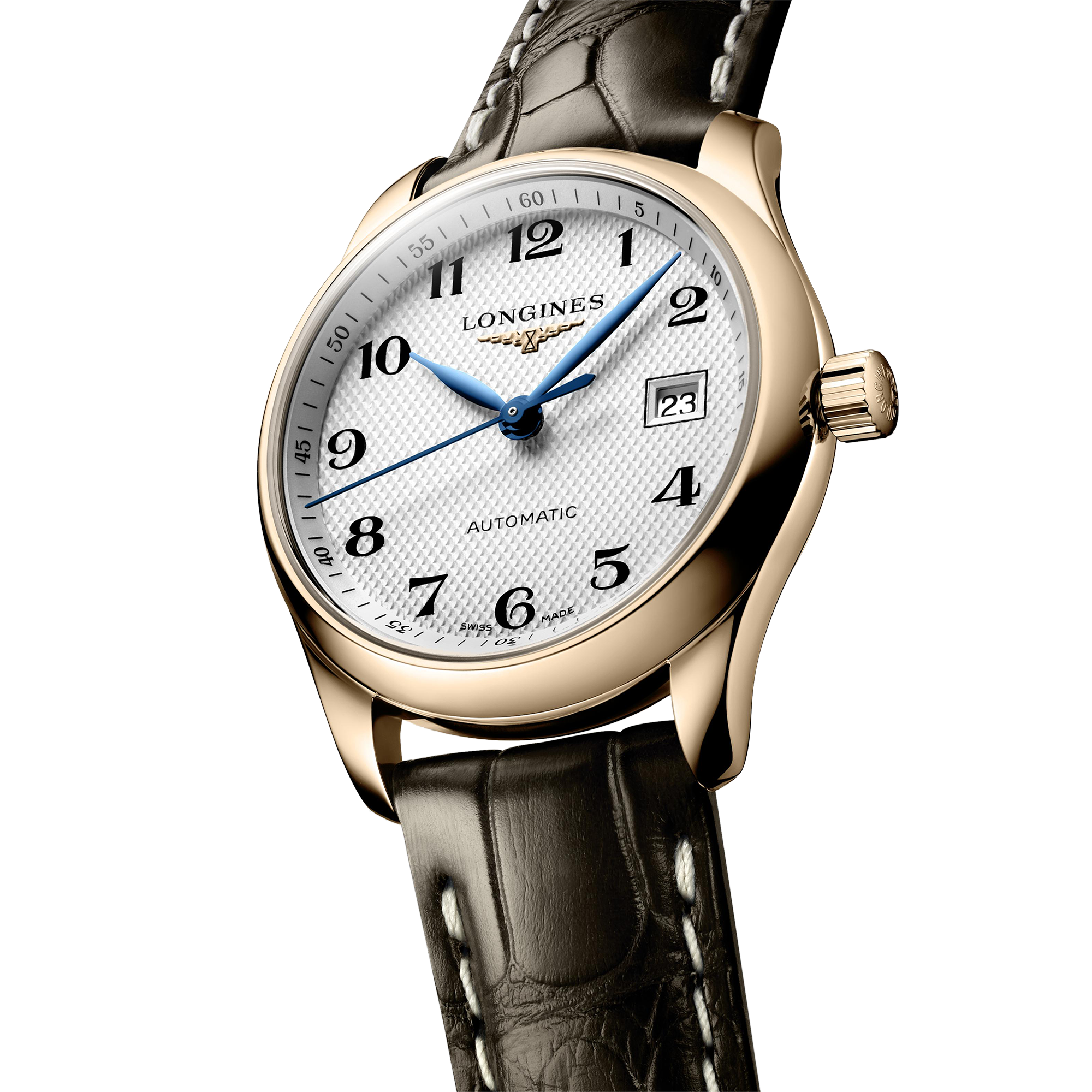 Đồng hồ Longines Longines Master Collection Nữ L2.257.8.78.3 Dây da tổng hợp. 29 MM Đồng hồ Longines Longines Master Collection Nữ L2.257.8.78.3 Dây da tổng hợp. 29 MM