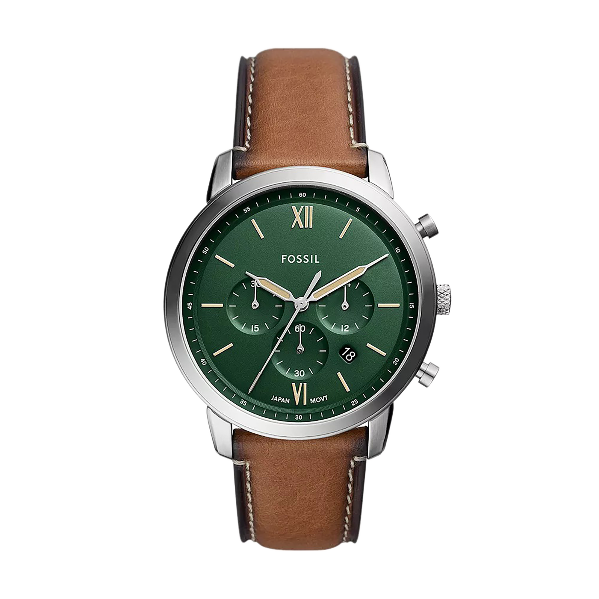 sp wmfoqf00l44.0558 dong ho fossil nam fs5963 genuine leather (day da). 44 mm 1