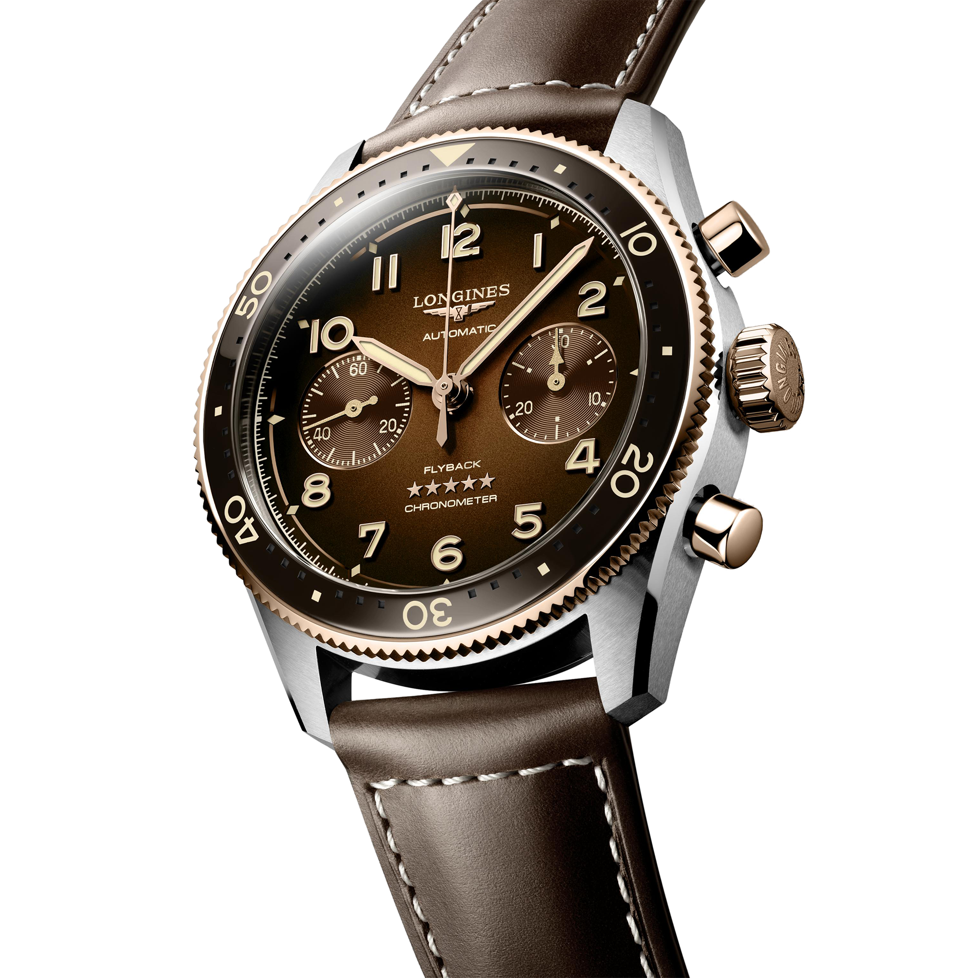 Đồng hồ Longines Longines Spirit Nam L3.821.5.59.2 Dây da tổng hợp. 42 MM Đồng hồ Longines Longines Spirit Nam L3.821.5.59.2 Dây da tổng hợp. 42 MM