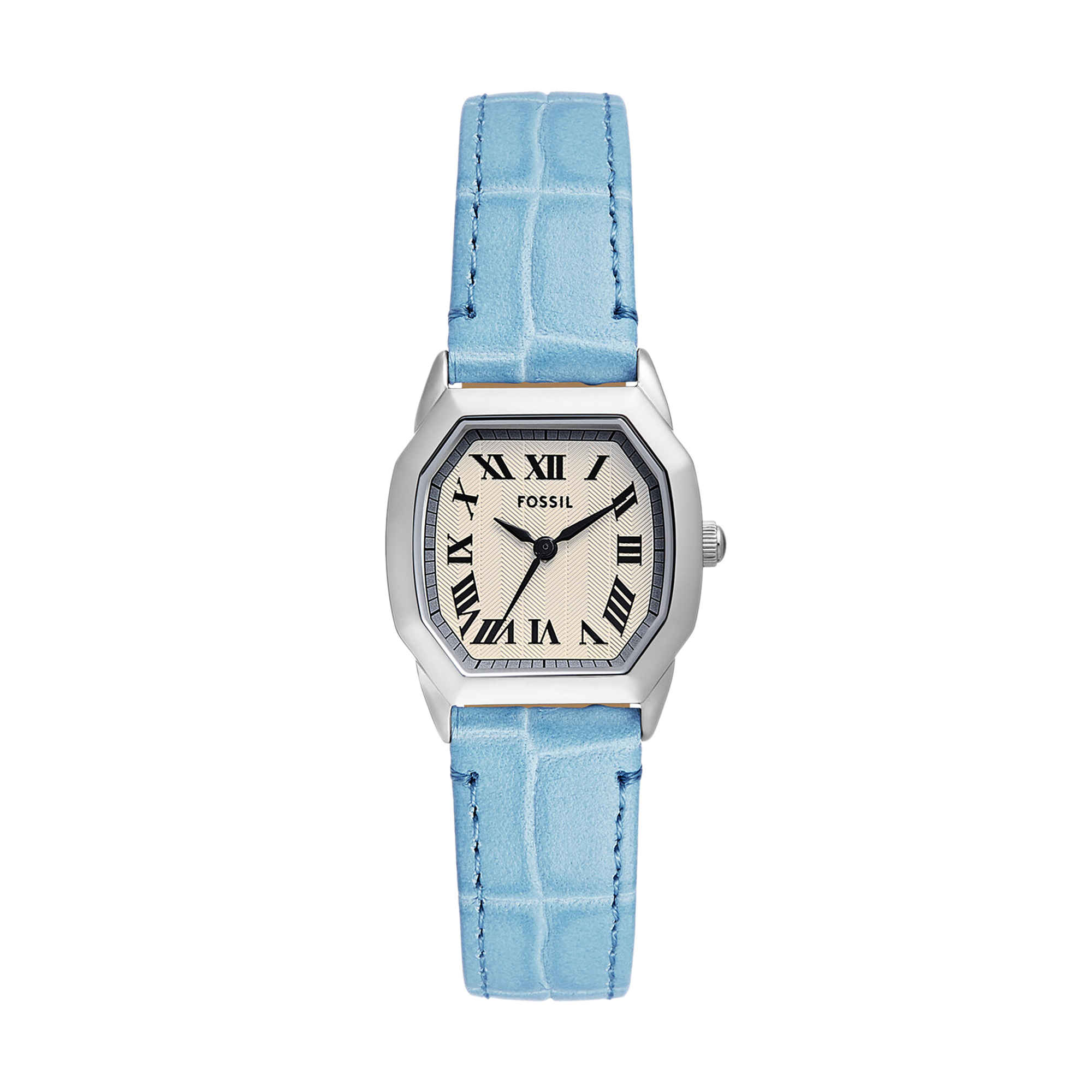 sp wffoqf00l27.0573 dong ho fossil nu es5405 genuine leather (day da). 27 mm 1