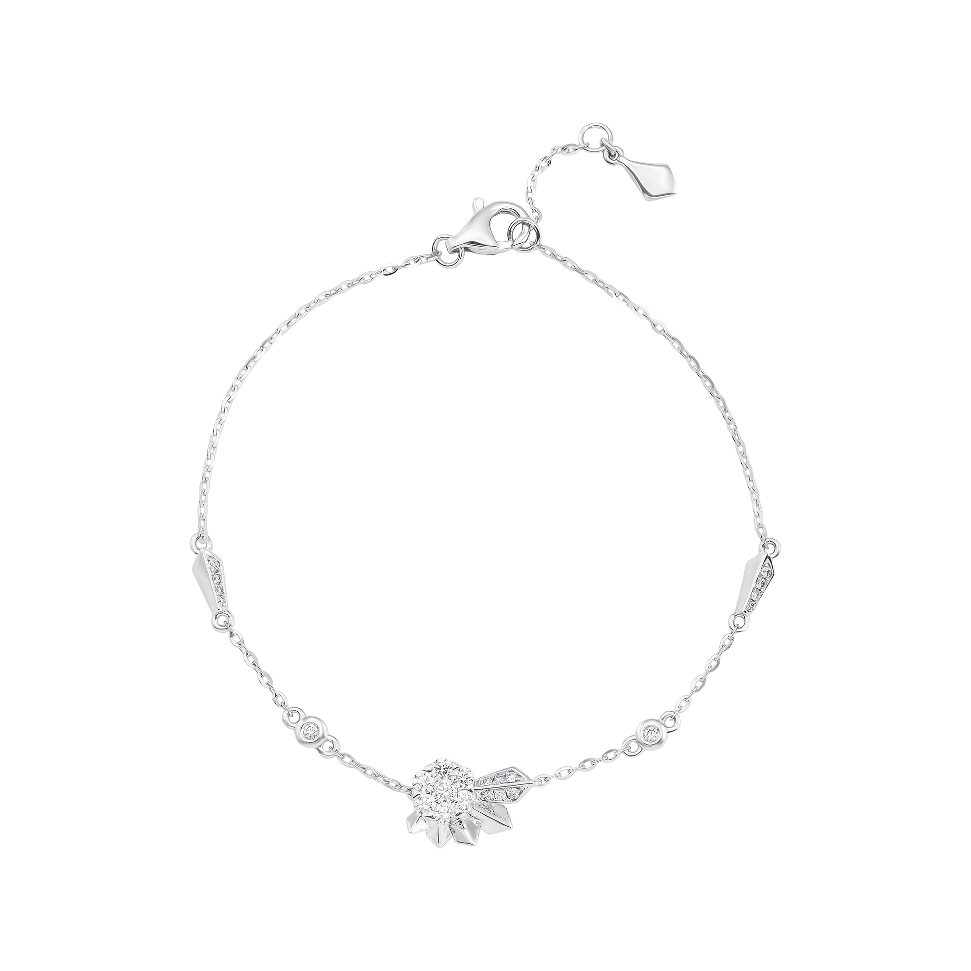 sp glddddw001087 lac tay kim cuong vang trang 14k pnj my first diamond 1