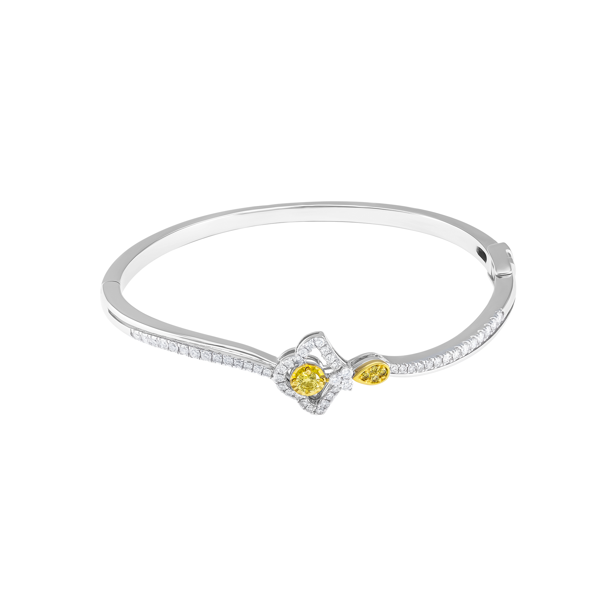 sp gvddmxc000003 vong tay kim cuong vang 14k disney pnj the shining princess 1