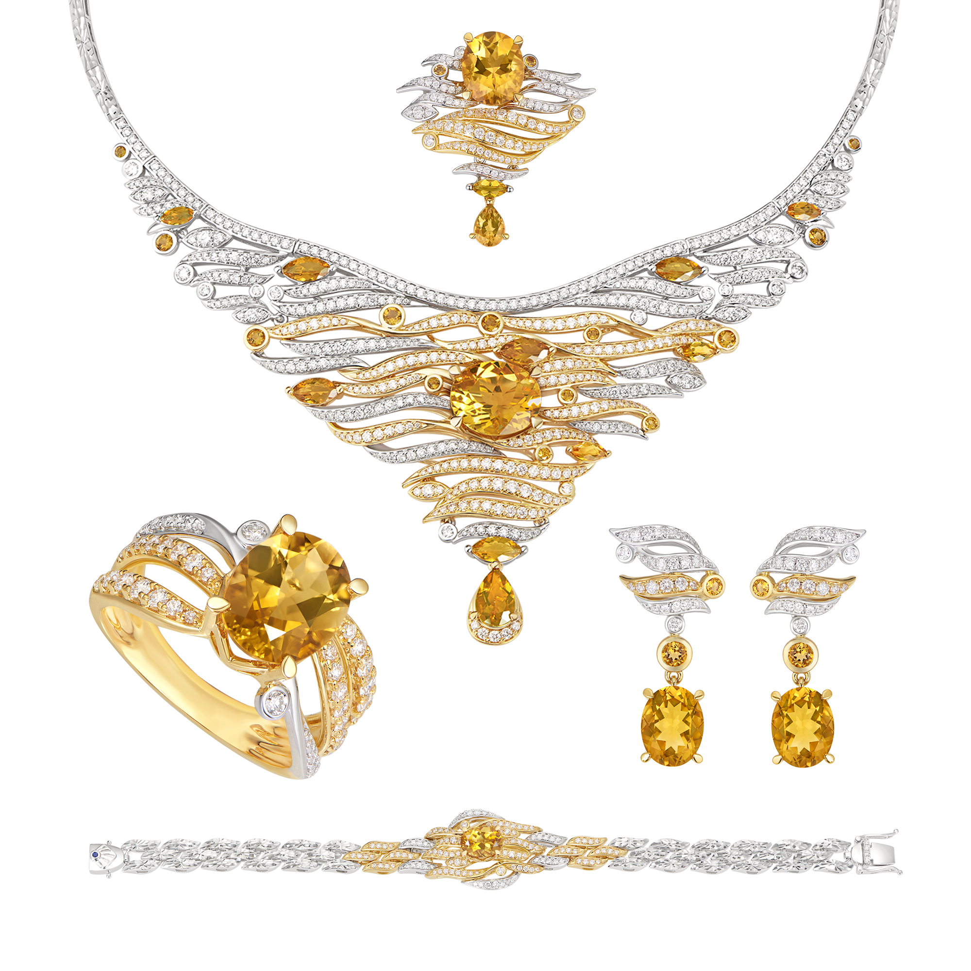 sp gbctmxc000007 gcctmxc000015 grctmxc000002 glctmxc000003 gnctddc000011 bo trang suc vang 14k dinh da citrine pnj masterpiece 1