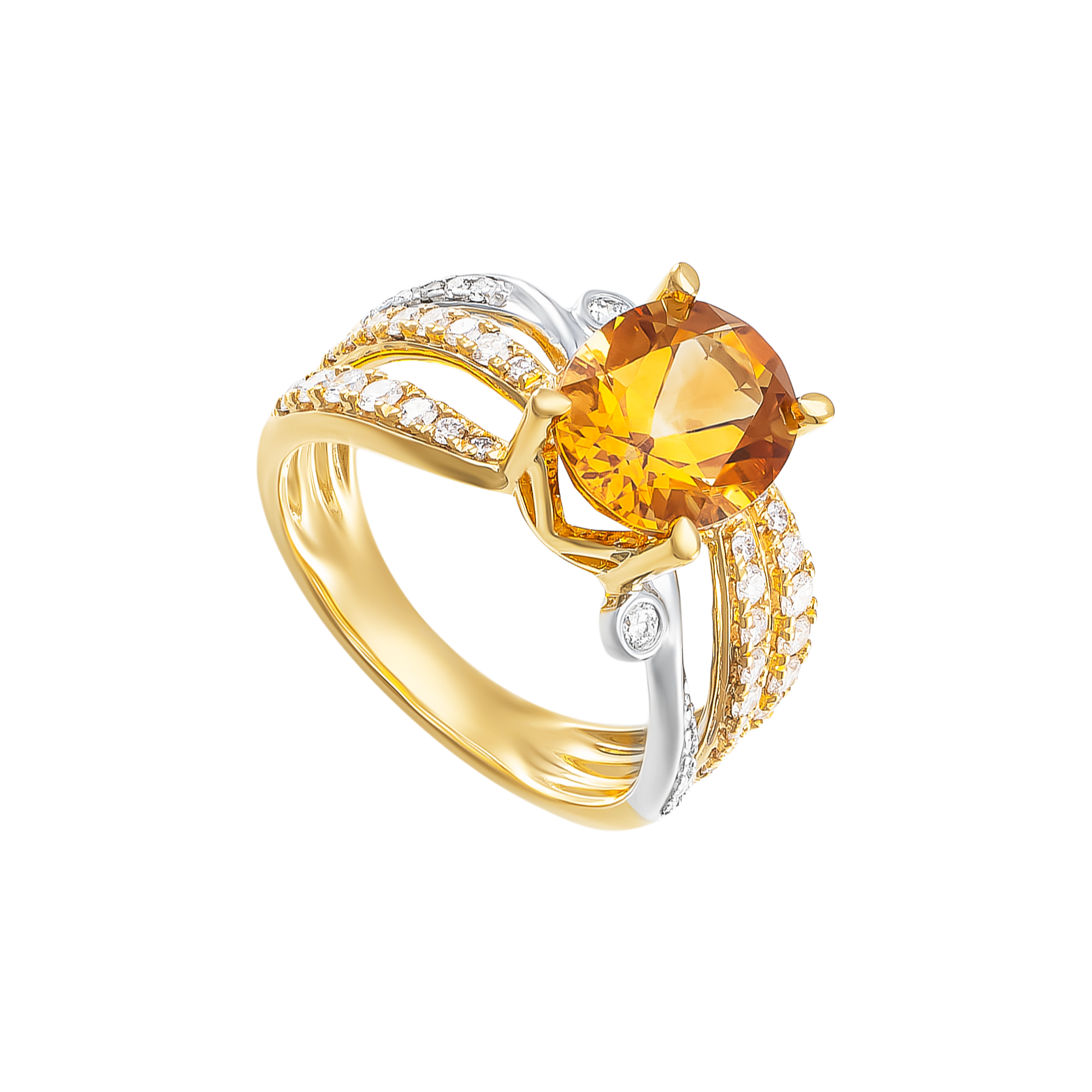sp gnctddc000011 nhan vang 14k dinh da citrine pnj masterpiece 1