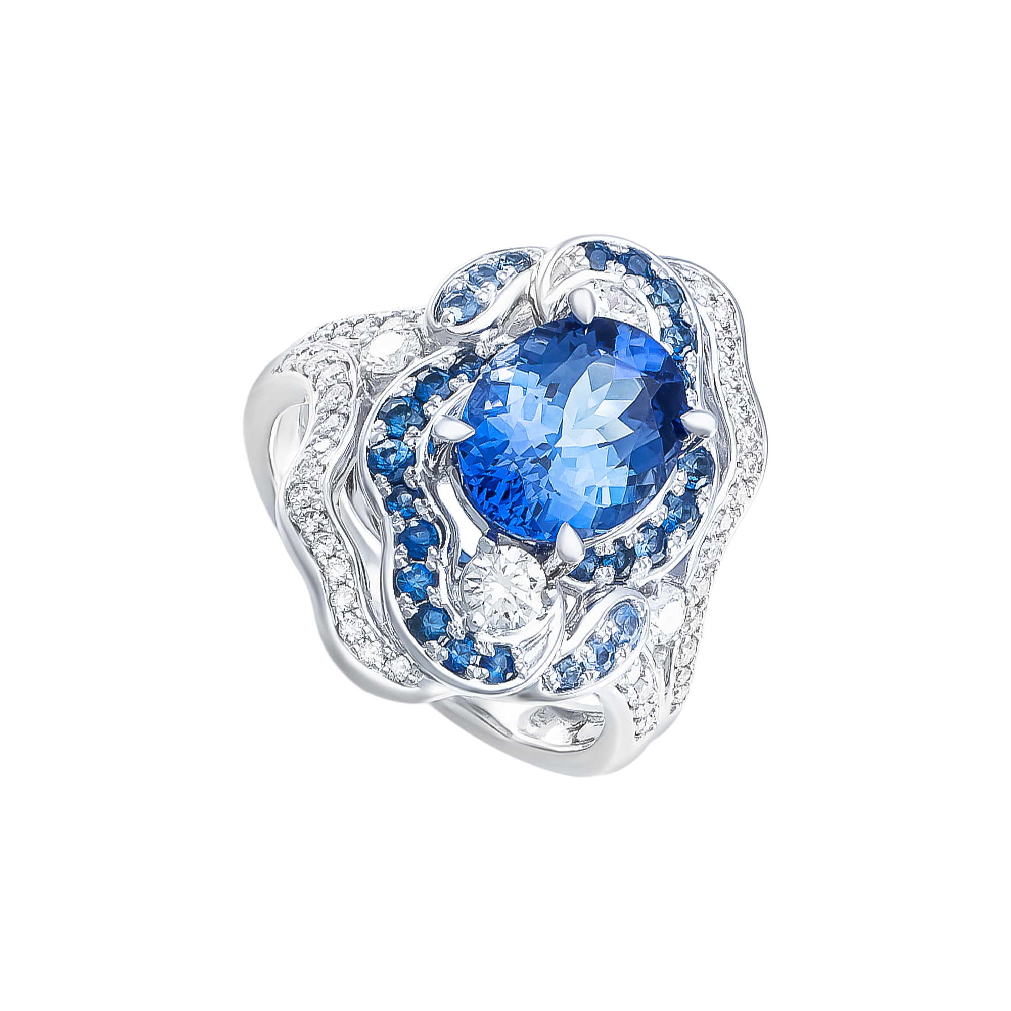 sp gntzmxw000002 nhan vang trang 14k dinh da tanzanite pnj masterpiece 1