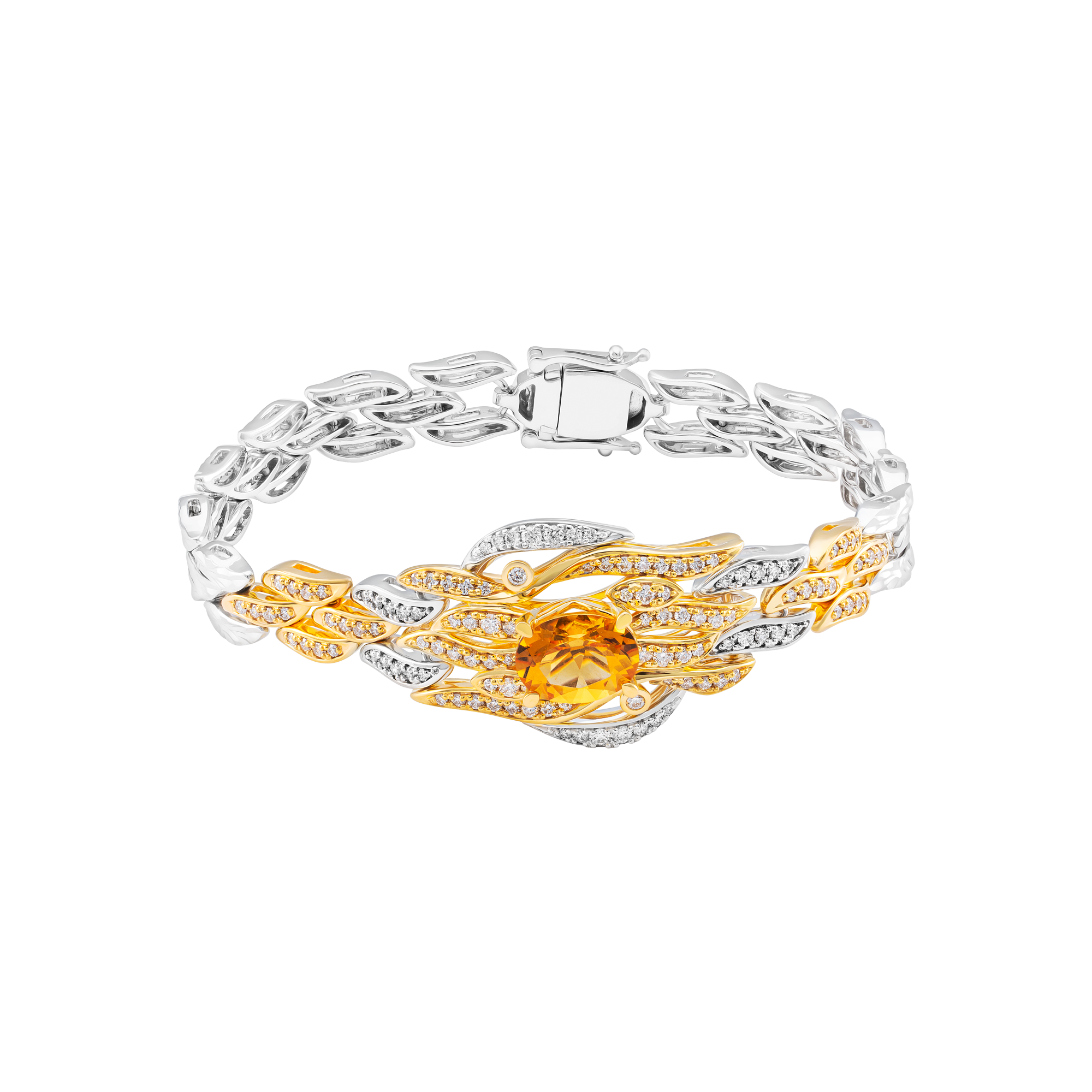 sp glctmxc000003 lac tay vang 14k dinh da citrine pnj masterpiece 10