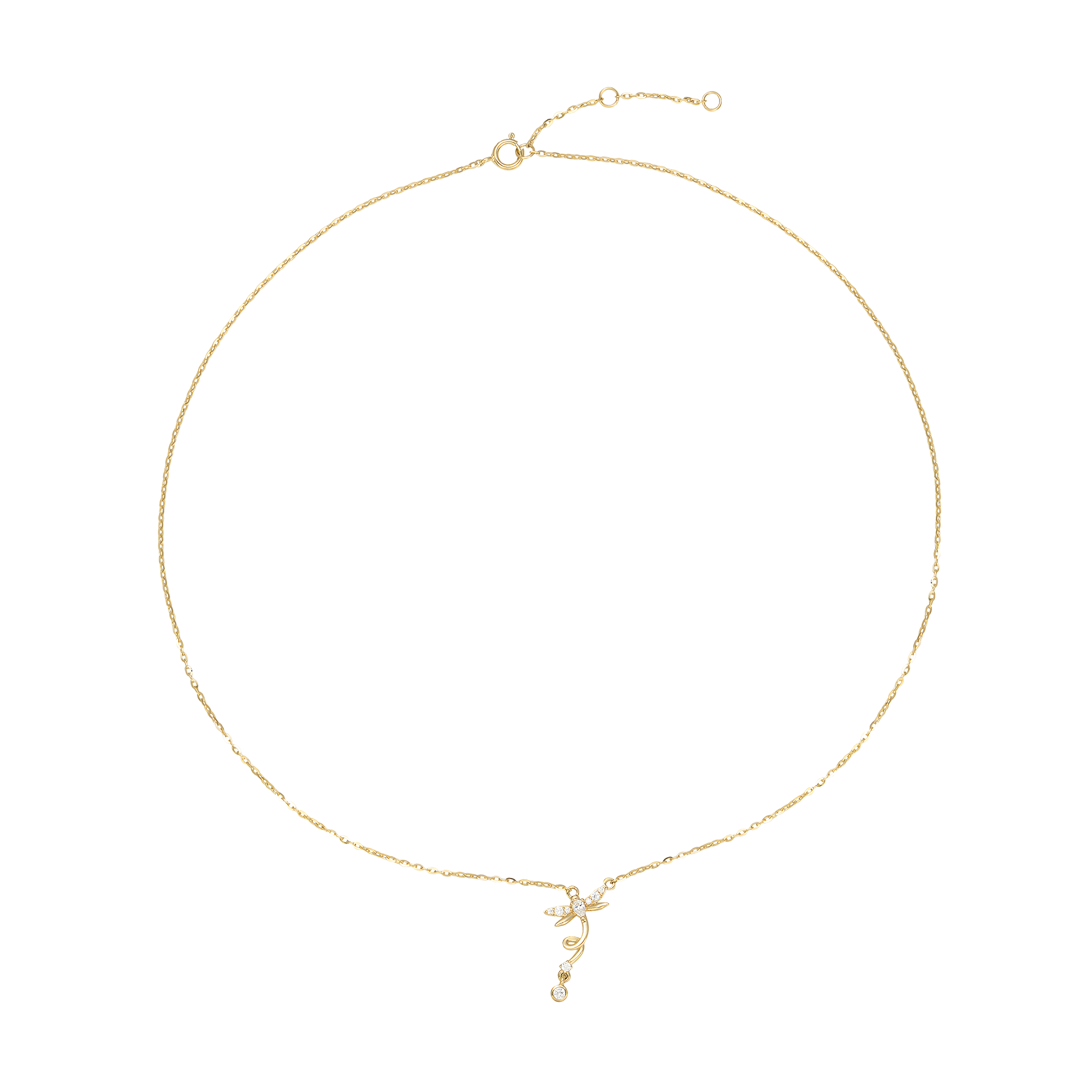 Dây cổ Vàng 33,3% (8K) Đính đá ECZ STYLE By PNJ XMXMY001514