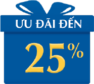 Ưu đãi đến 25%