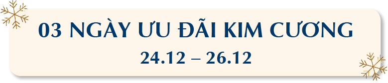 03 ngày ưu đãi kim cương 24.12 - 26.12