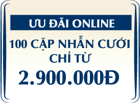 100 CẶP NHẪN CƯỚI GIÁ CHỈ TỪ 2.900.000đ