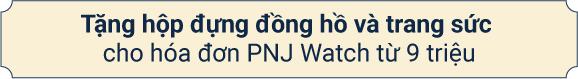 Tặng hộp đựng đồng hồ & trang sức cho hóa đơn PNJ Watch từ 9 triệu