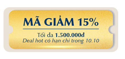 MÃ GIẢM 15%, Tối đa 1.500.000đ,Deal hot có hạn chỉ trong 8.8!