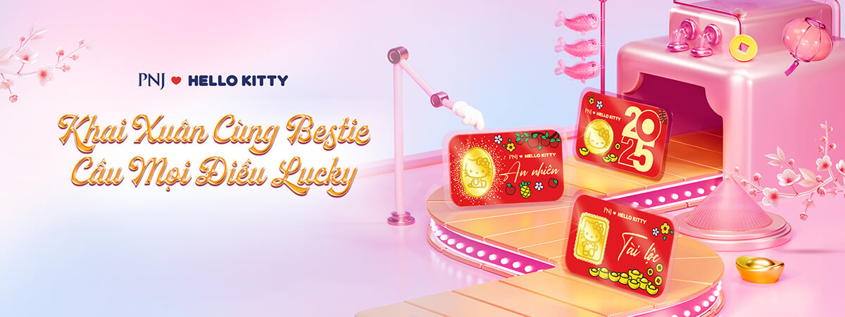 Đồng vàng quà tặng PNJ ❤️ HELLO KITTY