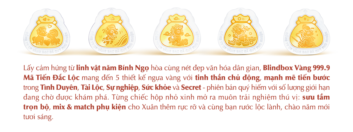 Blindbox vàng 9999 Mã Tiến Đắc Lộc