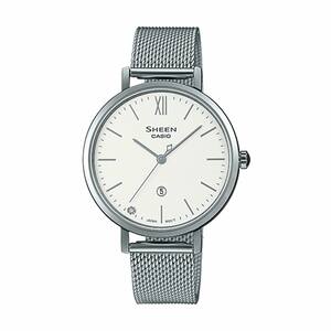 Đồng Hồ Casio Nữ SHE-4539M-7AUDF Dây Kim Loại Lưới 34 mm