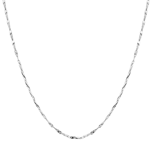 Dây chuyền Vàng trắng Ý 18K PNJ dây mắc tre 0000W000240