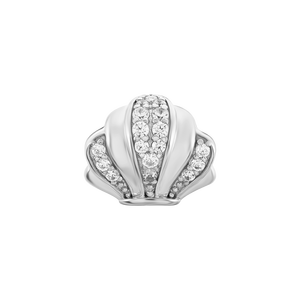 Hạt charm xỏ DIY PNJSilver hình vỏ sò 00XMW060009