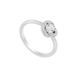 Nhẫn Bạc đính đá PNJSilver hình hoa XMXMW060013