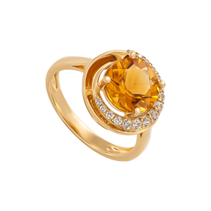 Nhẫn Vàng 18K đính đá Citrine PNJ CTXMY000206