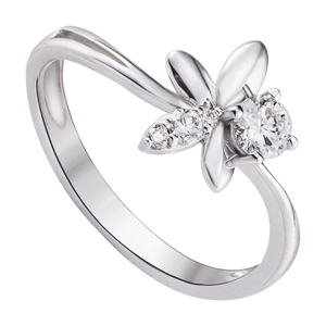 Nhẫn kim cương Vàng trắng 14K PNJ DDDDW004044