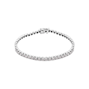 Lắc tay Kim cương Vàng trắng 14K PNJ DD00W000153