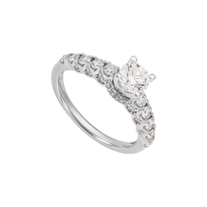 Nhẫn Kim cương Vàng trắng 14K PNJ DDDDW006418